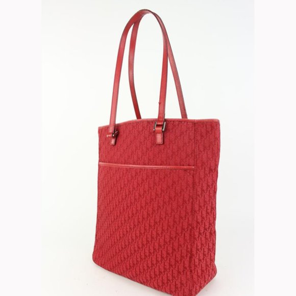 Dior Red Monogram Trotter Book Tote Shopper Bag 98da43 - Picture 2 of 12